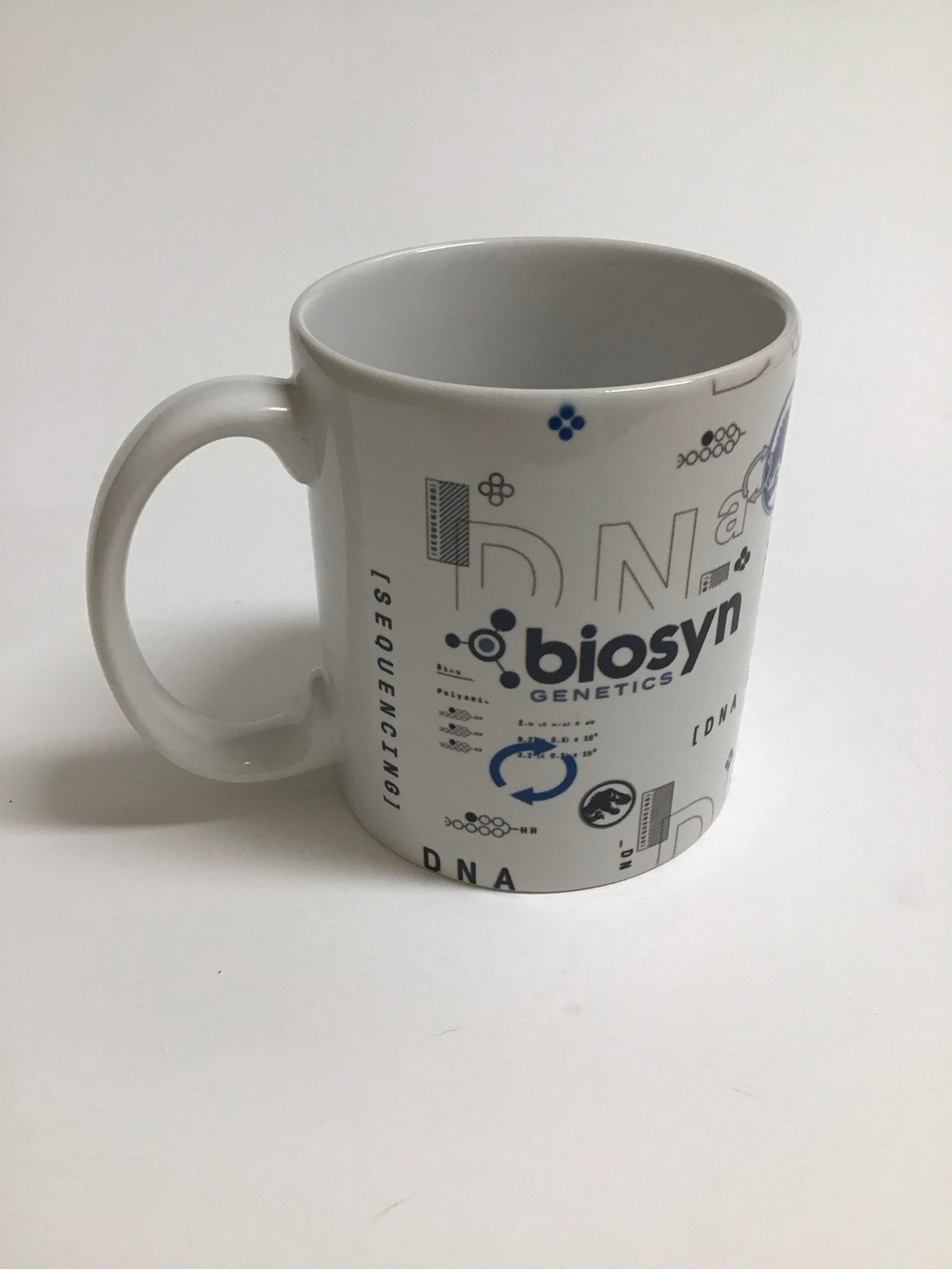 Jurassic World Coffee Mug Universal Studios Park DNA Biosyn Genetics Dinosaurs - Picture 7 of 9